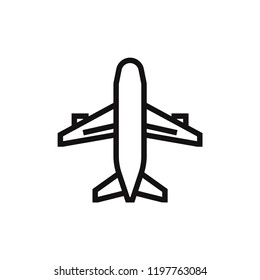 Airplane vector icon