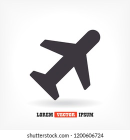airplane vector icon