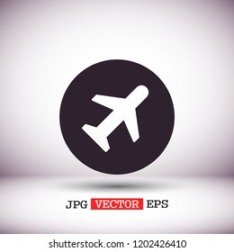 airplane vector icon