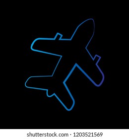 Airplane Vector Icon