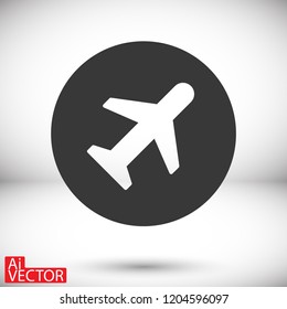 airplane vector icon