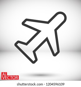 airplane vector icon