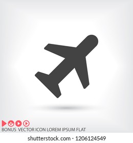 airplane vector icon
