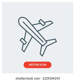 airplane vector icon