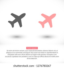 Airplane Vector icon