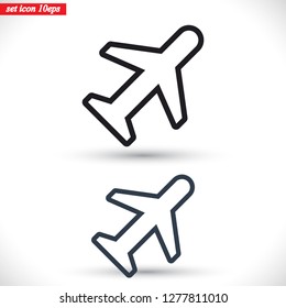airplane vector icon
