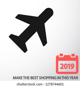airplane vector icon