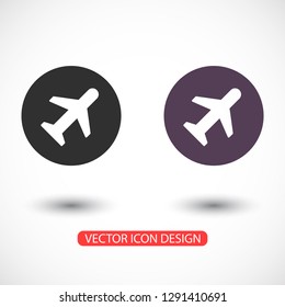 airplane vector icon