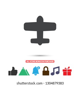 airplane vector icon