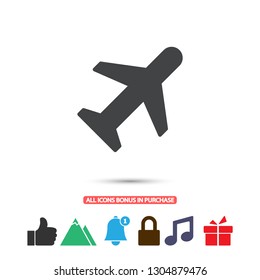airplane vector icon