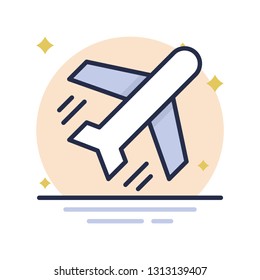 Airplane Vector Icon 