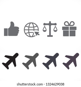 airplane vector icon