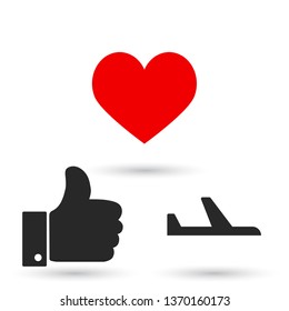 airplane vector icon