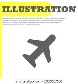 airplane vector icon 