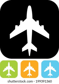 Airplane vector icon