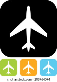 Airplane vector icon