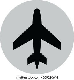 Airplane vector icon