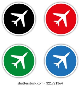Airplane - vector icon