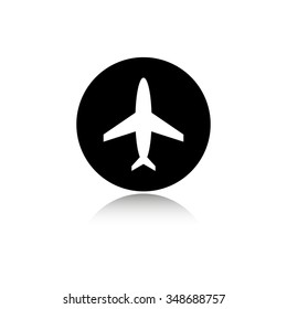 Airplane - vector icon