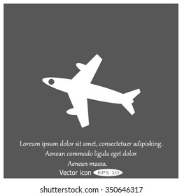 airplane vector icon