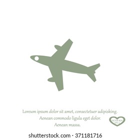 airplane vector icon