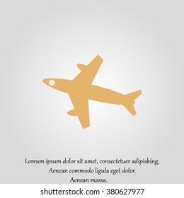 airplane vector icon