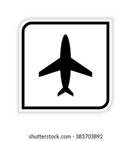 Airplane -  vector icon