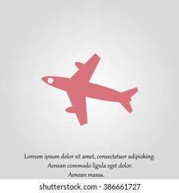 airplane vector icon