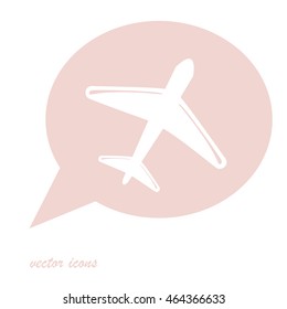 Airplane vector icon
