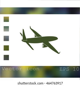 Airplane vector icon