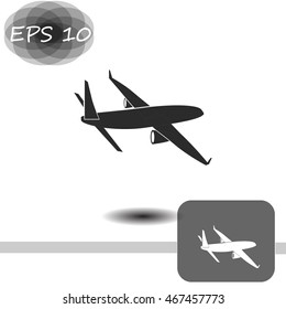 Airplane vector icon