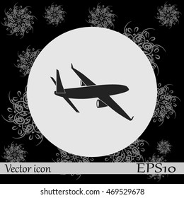 Airplane vector icon