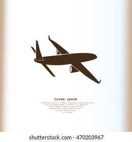 Airplane vector icon
