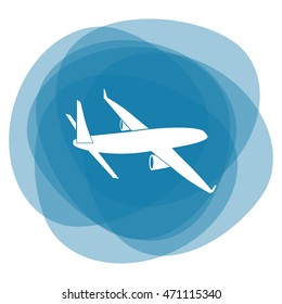 Airplane vector icon