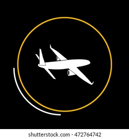 Airplane vector icon