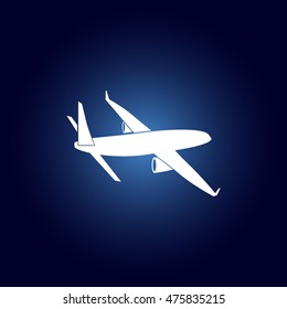 Airplane vector icon