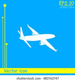 Airplane vector icon
