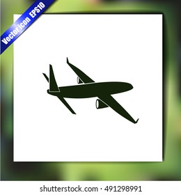 Airplane vector icon