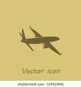 Airplane vector icon