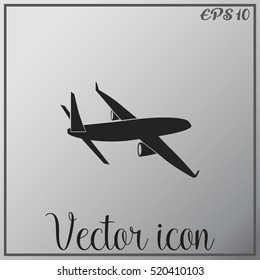 Airplane vector icon