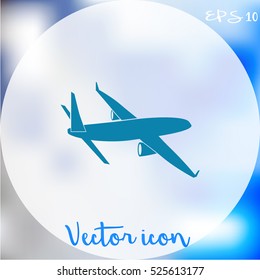 Airplane vector icon