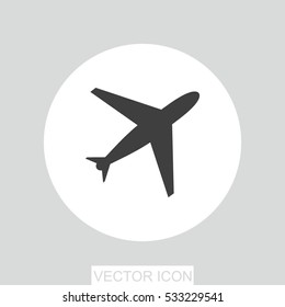 Airplane vector icon