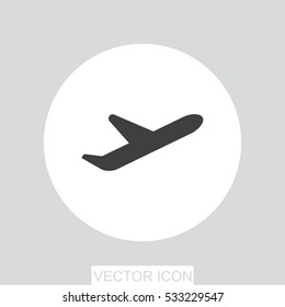 Airplane vector icon