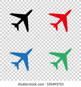 Airplane  - vector icon