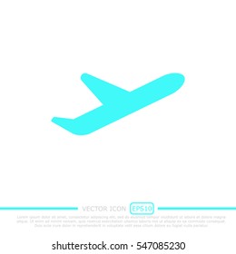 Airplane vector icon