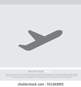 Airplane vector icon