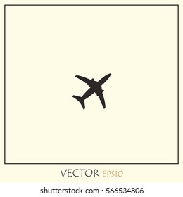 Airplane  Vector Icon.