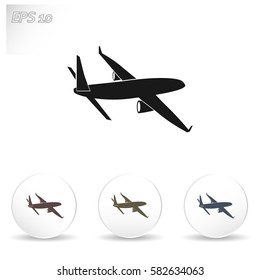 Airplane vector icon