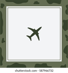 Airplane  Vector Icon.