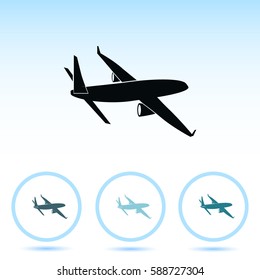 Airplane vector icon